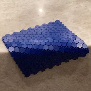 Blue Hexagon fidget (nasa fabric)